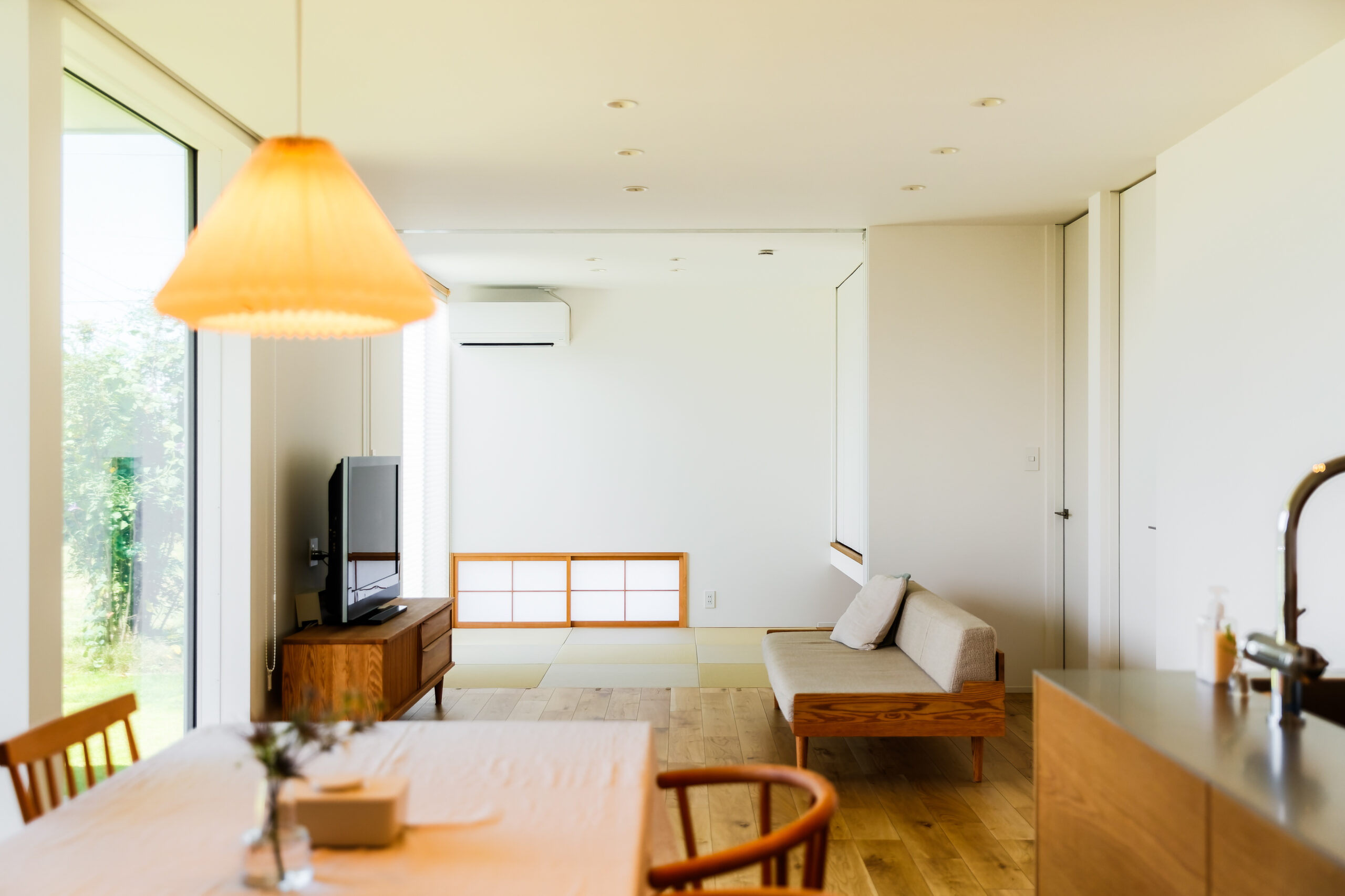 ジャパンディスタイルでまとめた心地よいLDK空間