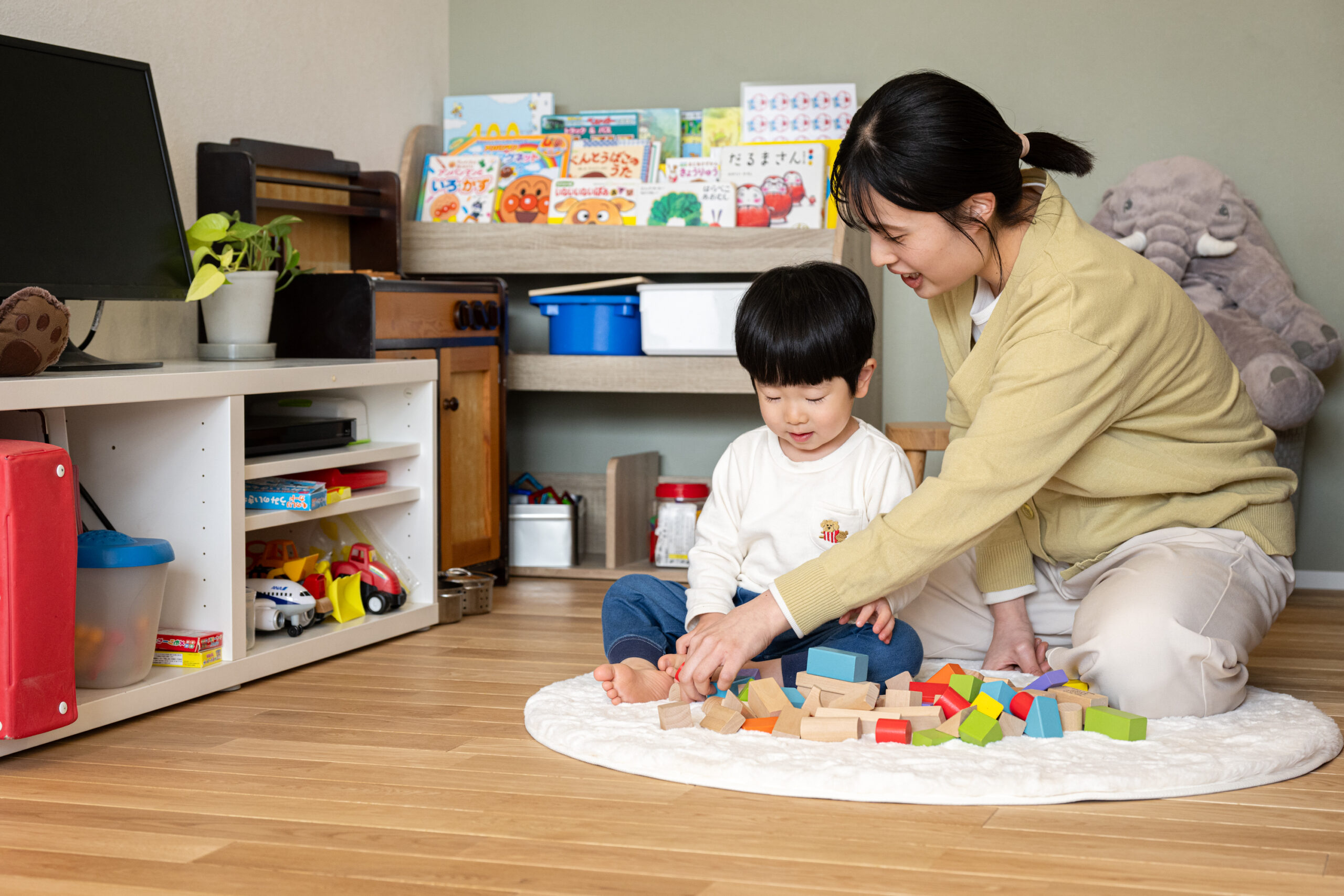 子育てファミリーも安心、保育士がサポート